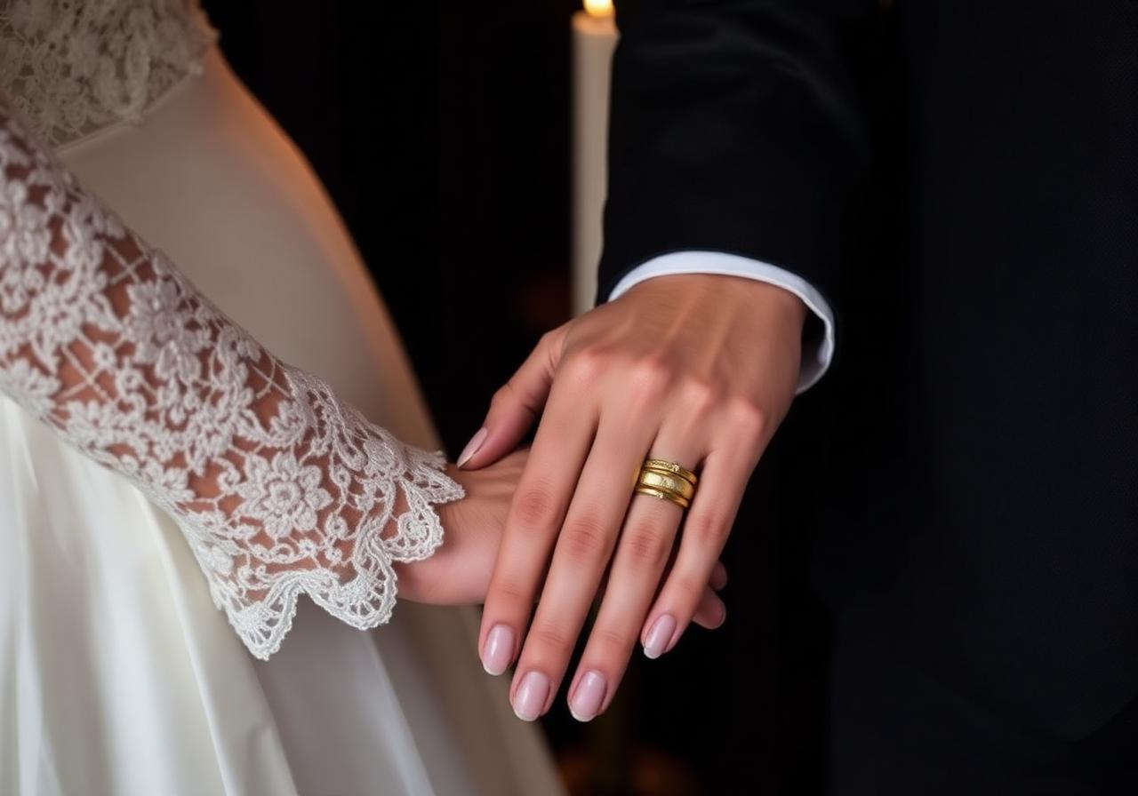Wedding rings detail